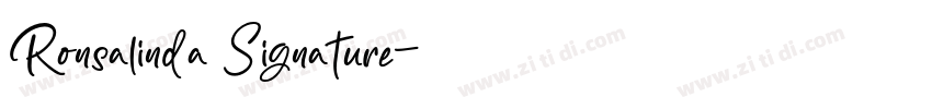 Ronsalinda Signature字体转换